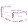vidaXL Estructura cama otomana colch&oacute;n terciopelo gris claro 80x200cm