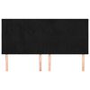 vidaXL Cabecero Terciopelo Negro 180x5x118/128 cm
