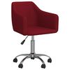 vidaXL Sillas de comedor giratorias 2 unidades tela rojo tinto