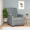 vidaXL Sill&oacute;n reclinable de tela gris claro