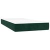 vidaXL Cama box spring con colch&oacute;n terciopelo verde oscuro 80x200 cm