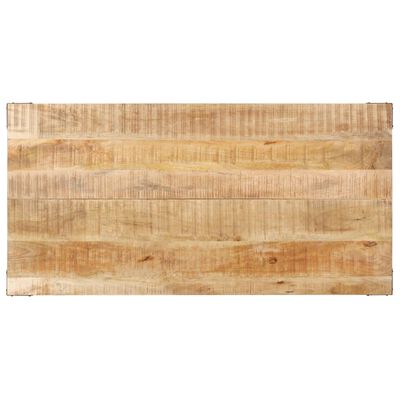 vidaXL Mesa de comedor de madera maciza de mango rugosa 140x70x76 cm
