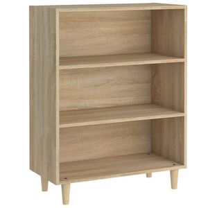vidaXL Aparador de madera contrachapada roble Sonoma 69,5x32,5x90 cm