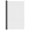 vidaXL Malla mosquitera de fibra de vidrio negra 112x500 cm