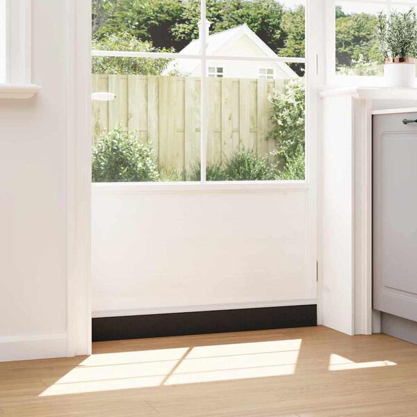 vidaXL Sellos de cepillo para puertas autoadhesivos 12 pcs 100 cm