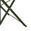 vidaXL Silla Plegable para Jardín 2 pcs Verde 42 x 46 x 82cm Acero