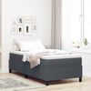 vidaXL Cama de plataforma Gris oscuro 90 x 200 cm Tela de Pana