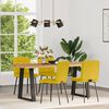 vidaXL Sillas de comedor 4 unidades terciopelo amarillo
