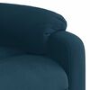 vidaXL Sill&oacute;n reclinable de masaje el&eacute;ctrico terciopelo azul
