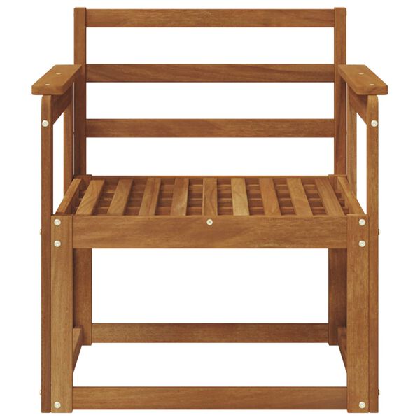 vidaXL Sof&aacute; de exterior Madera de Acacia S&oacute;lida Natural