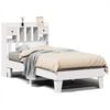 vidaXL Estructura de cama sin colch&oacute;n madera de pino blanca 90x200 cm