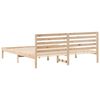 vidaXL Estructura de cama Marr&oacute;n 200 x 200 cm Madera de pino macizo