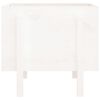 vidaXL Jardinera de madera maciza de pino blanco 62x50x57 cm