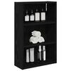 vidaXL Armario de pared para ba&ntilde;o Roble Negro 40 x 16 x 62,5 cm