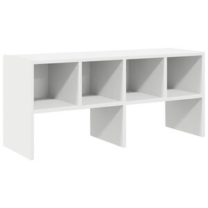 vidaXL Zapatero apilable blanco 89,5x30x40 cm