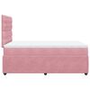 vidaXL Cama box spring con colch&oacute;n terciopelo rosa 120x200 cm
