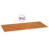 vidaXL Paneles de tejado 12 uds acero corten oxidado 100x44cm