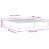 vidaXL Cama tipo Box Spring Gris oscuro 180 x 200 cm Terciopelo