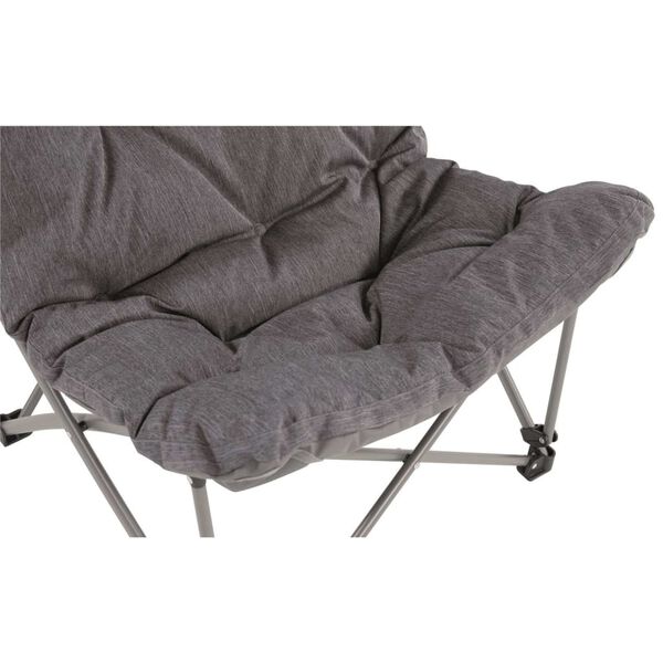 Outwell Silla de camping plegable Fremont Lake gris