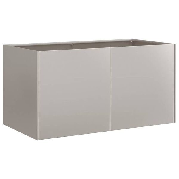 vidaXL Jardinera oxidada 80x40x40 cm acero corten