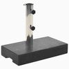 vidaXL Base de sombrilla rectangular de granito negro 25 kg