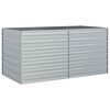 vidaXL Arriate de acero galvanizado plateado 160x80x77 cm