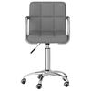 vidaXL Silla de comedor giratoria tela gris claro