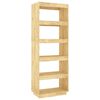 vidaXL Estanter&iacute;a/divisor de espacios madera maciza pino 60x35x167 cm