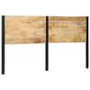 vidaXL Cabecero 180 cm Madera Maciza Mango y Hierro