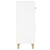 vidaXL Aparador de madera contrachapada blanco brillante 69,5x34x89 cm