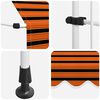vidaXL Toldo manual retr&aacute;ctil naranja y marr&oacute;n 400 cm