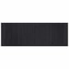 vidaXL Alfombra rectangular bamb&uacute; negro 70x200 cm