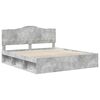 vidaXL Estructura de cama Concreto 180 x 200 cm Madera de pino macizo