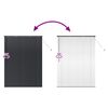 vidaXL Persiana para Ventana con cortinas Manual Negro Aluminio