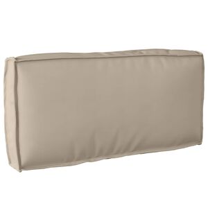 vidaXL Coj&iacute;n Tela Oxford Gris topo 80 x 40 x 12 cm