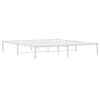 vidaXL Estructura de cama sin colch&oacute;n metal blanco 180x200 cm