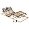 vidaXL Cama somier eléctrico de láminas sin colchón 7 zonas 90x200 cm