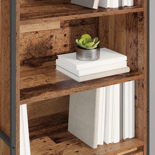 vidaXL Gabinetes Altos 2 pcs Madera Vieja 60 x 36 x 200 cm