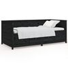 vidaXL Sof&aacute; cama madera maciza de pino negro 90x200 cm