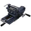 vidaXL Tornillo de banco manual carro transversal 127 mm