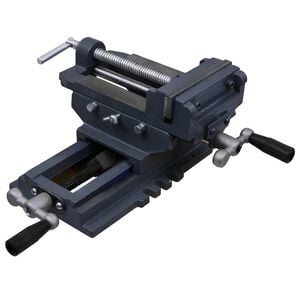 vidaXL Tornillo de banco manual carro transversal 127 mm