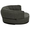 vidaXL Colch&oacute;n para cama de perro ergon&oacute;mico gris oscuro 90x64 cm