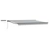 vidaXL Toldo Retr&aacute;ctil El&eacute;ctrico Antracita y Blanco 5 x 3,5 m