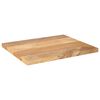 vidaXL Tablero de mesa rectangular madera maciza mango 60x50x2,5 cm