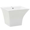 vidaXL Lavabo de pared de cer&aacute;mica blanco 500x450x410 mm