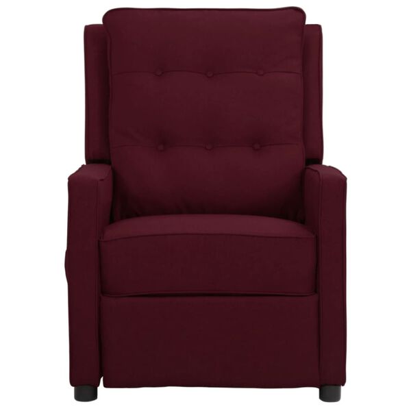 vidaXL Sillón de masaje de tela morado