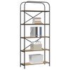 vidaXL Estante de libros Roble artesanal 80 x 30 x 183 cm