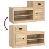 vidaXL Mueble zapatero madera contrachapada roble Sonoma 100x42x60 cm
