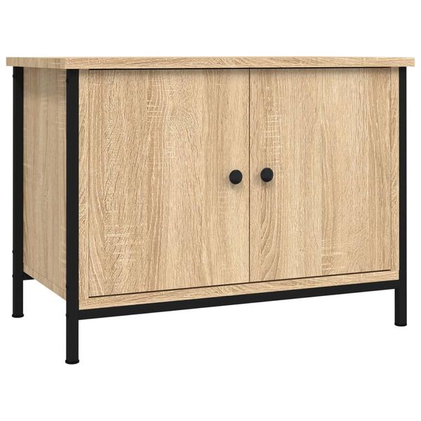 vidaXL Mueble de TV con puertas roble Sonoma 60x35x45 cm madera de ingeniería