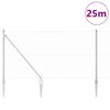 vidaXL Poste de Valla Plateado 25 x 1,4 m (malla de 25 mm) Acero
